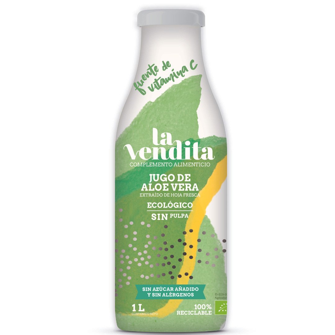 Jugo de Aloe Vera sin pulpa 1L: beneficios, propiedades y cómo tomarlo 27 Jugo de Aloe Vera sin Pulpa 1L - La Vendita